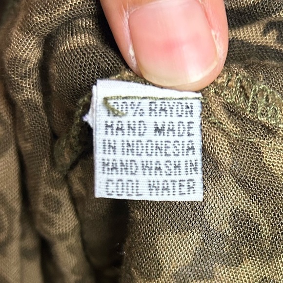 VTG Lotus Traders Plus Size 3X Midi Dress  Batik Tie Tye Boho Asymmetrical Hem - Picture 14 of 16